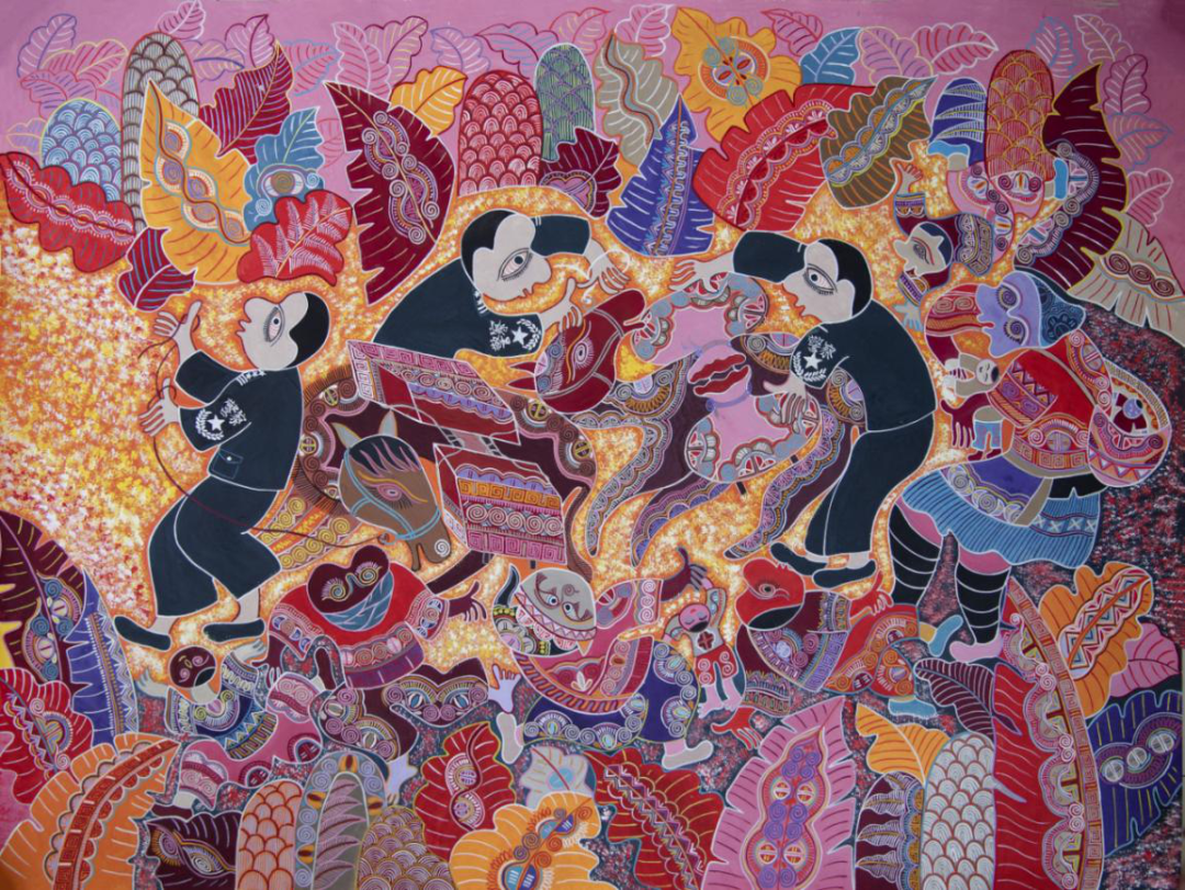 非遗苗画说警事，这些苗族画家为家乡警察绘制了一幅幅特色插画